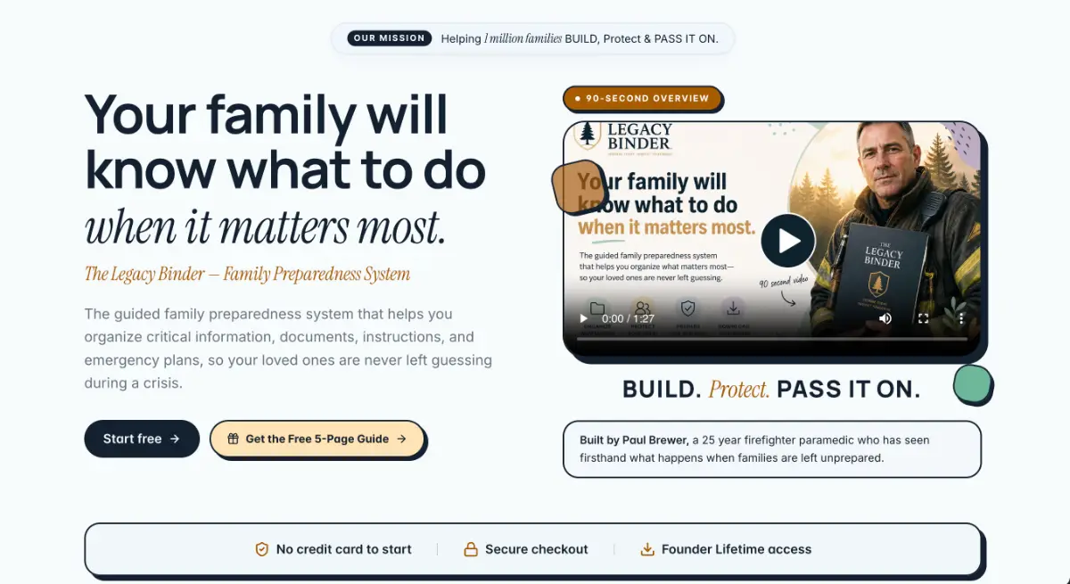 The Legacy Binder screenshot 1