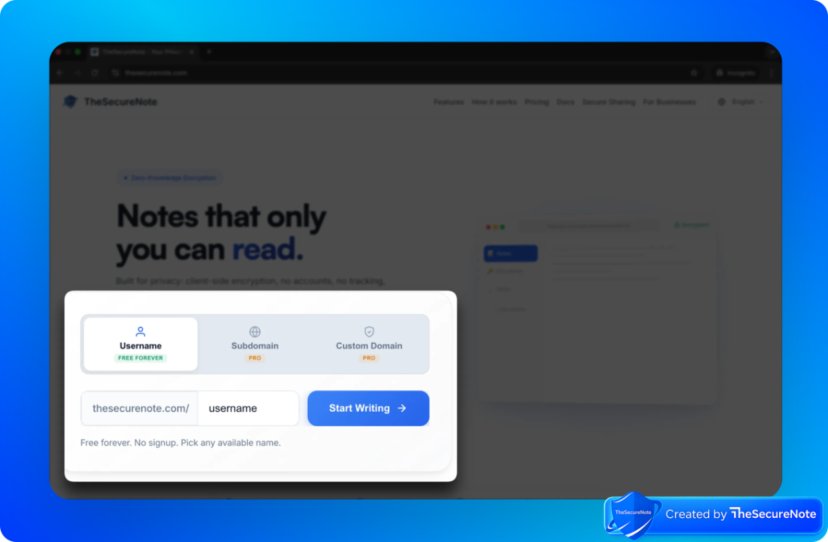 The Secure Note screenshot 3
