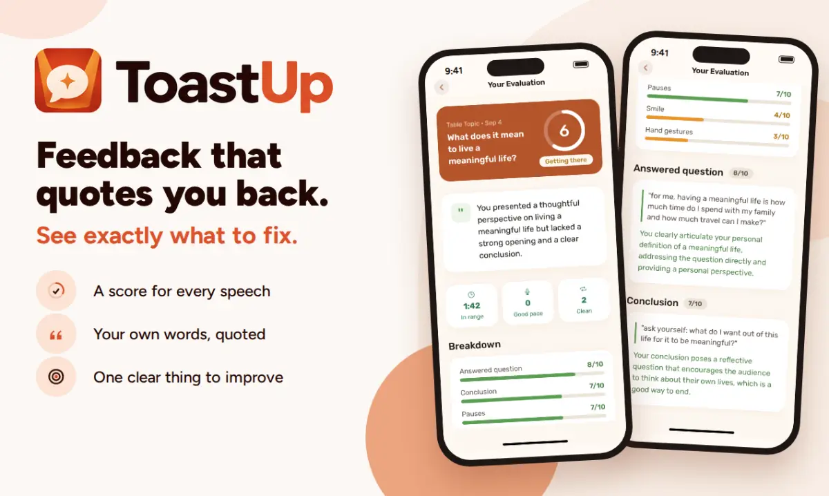 ToastUp screenshot 1