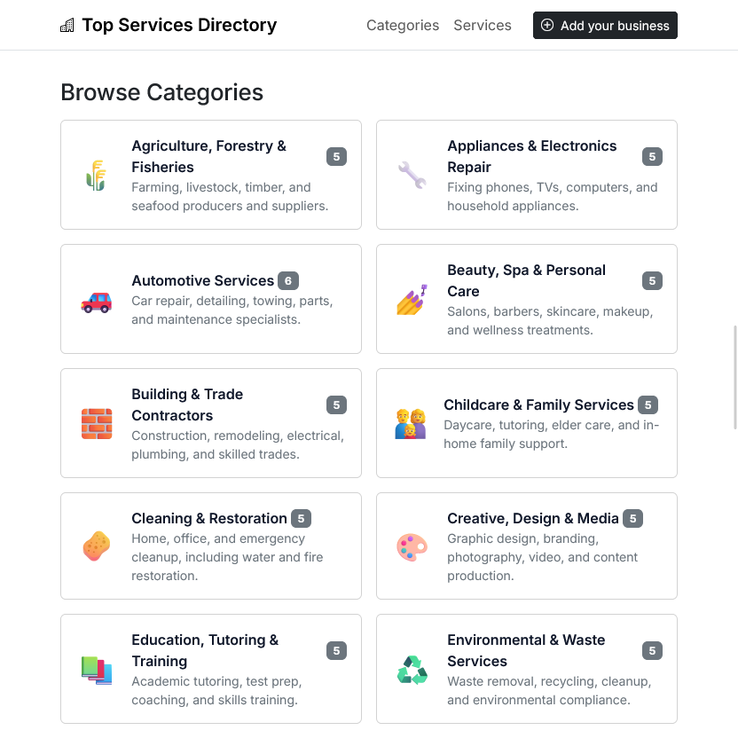 Top Services Directory image number 11