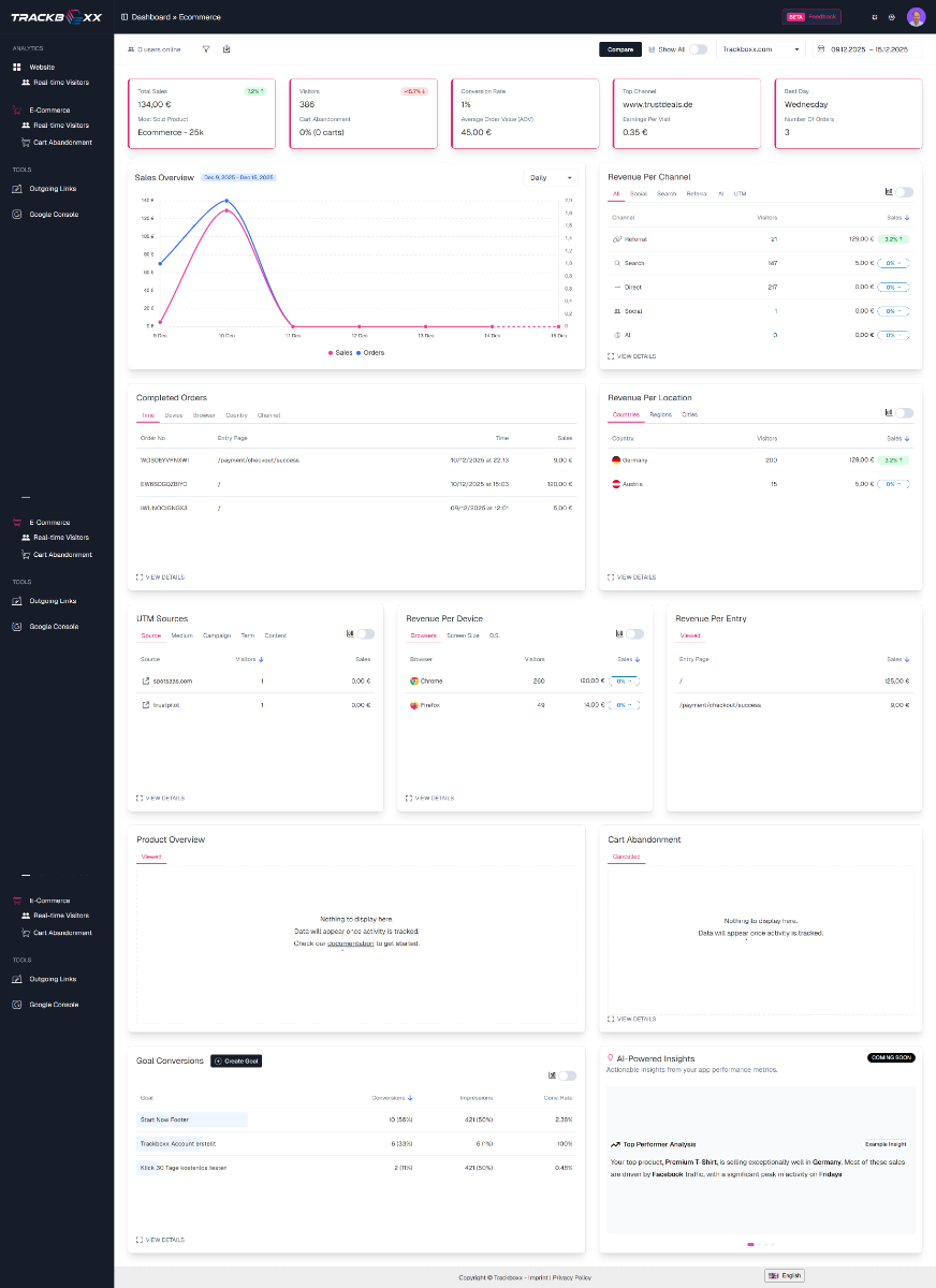 Trackboxx screenshot 1
