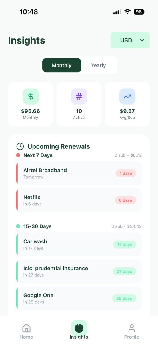 tracksub screenshot 2