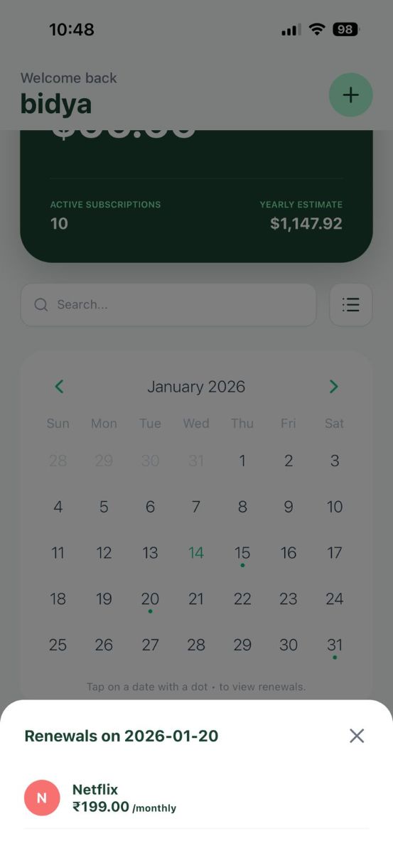 tracksub screenshot 3