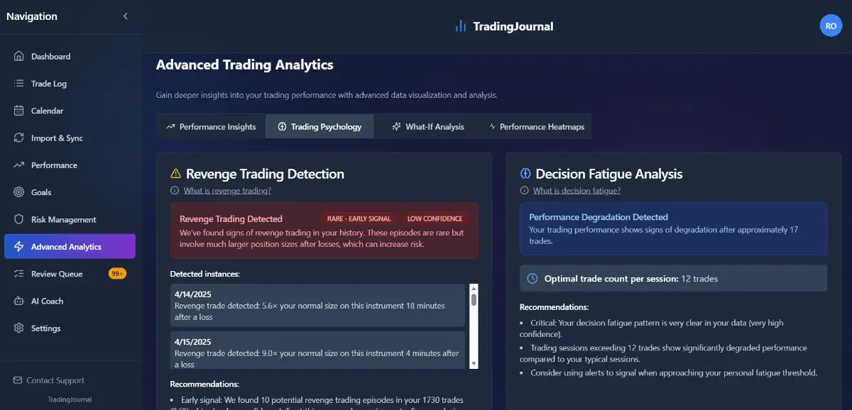 TradingJournal screenshot 3