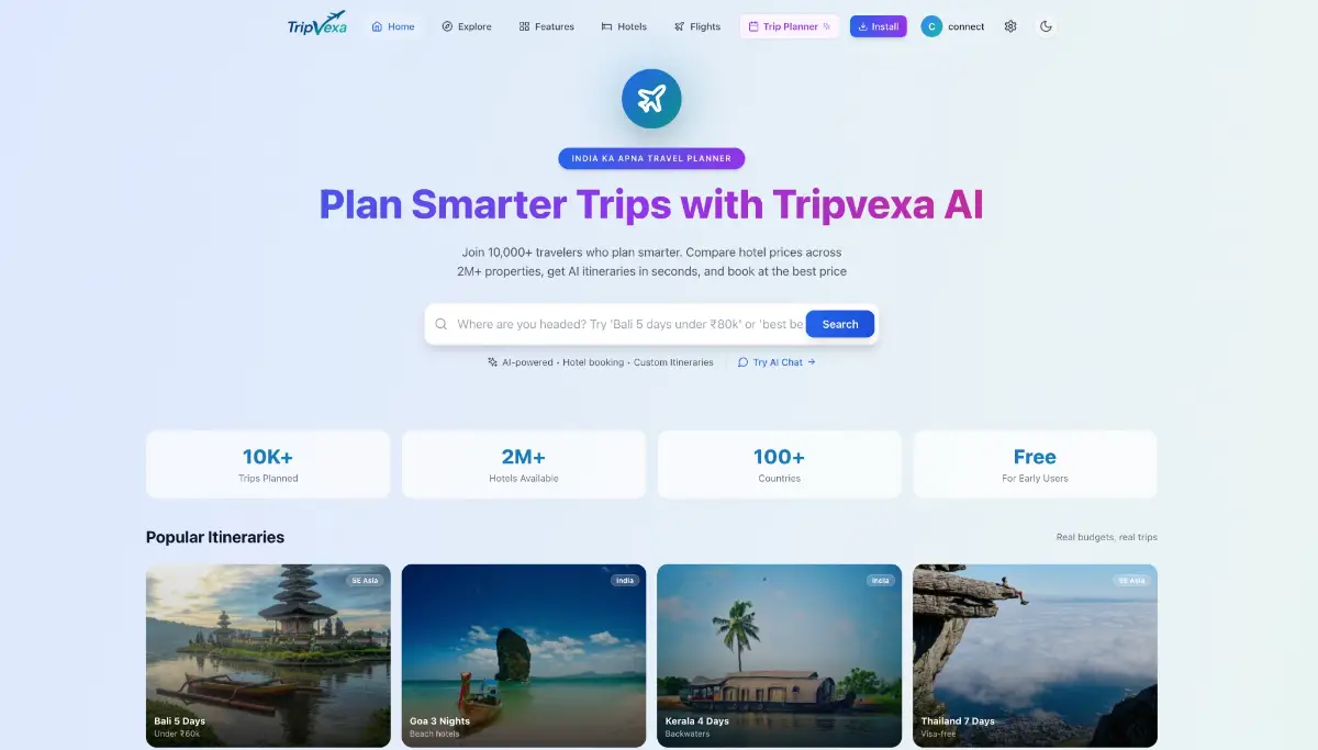 tripvexa screenshot 1
