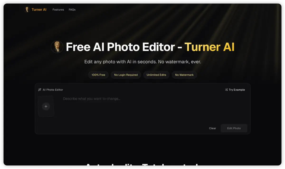 Turner AI screenshot 2