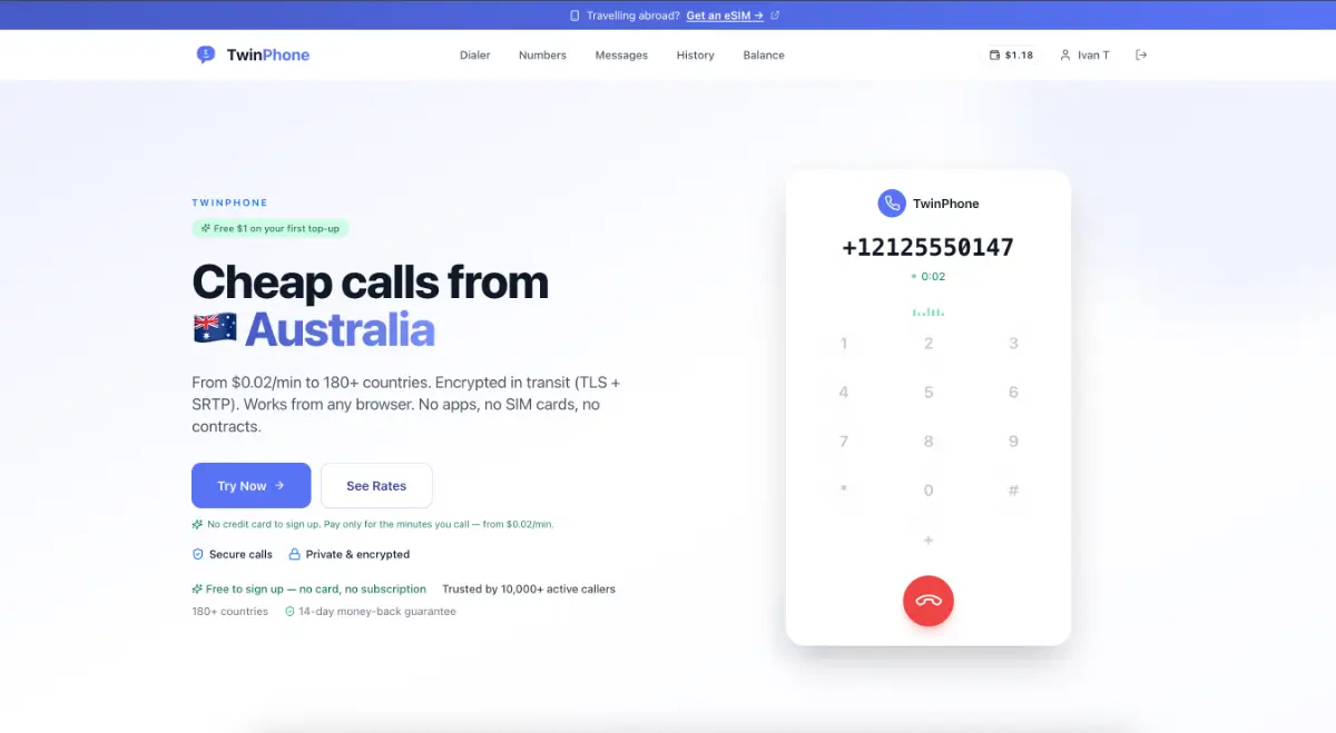 TwinPhone screenshot 1