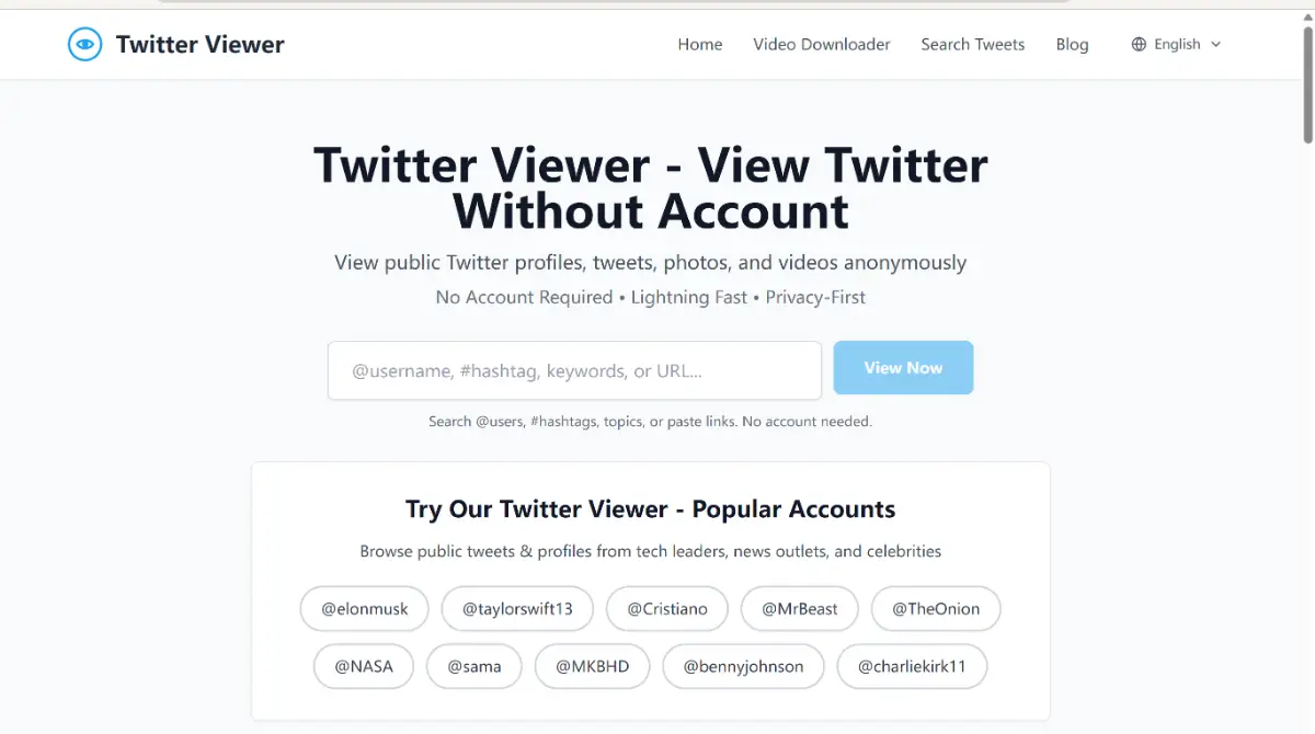 twitterwebviewer screenshot 1