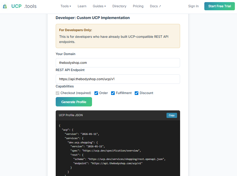 UCPtools screenshot 2