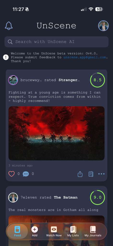 Unscene screenshot 1