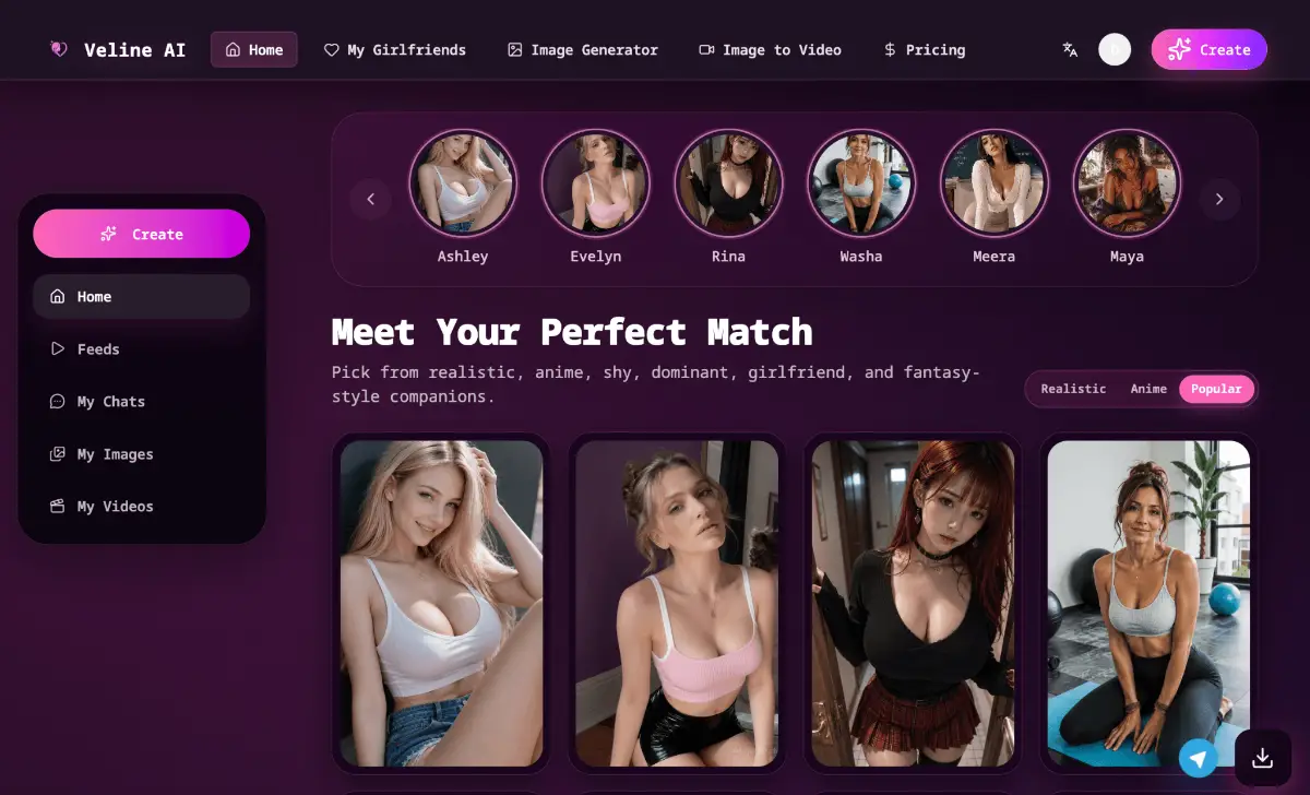 Veline AI screenshot 2