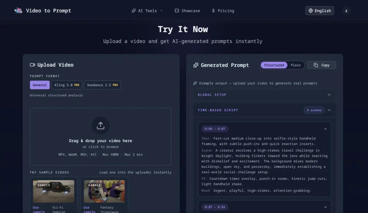 Video to Prompt screenshot 1
