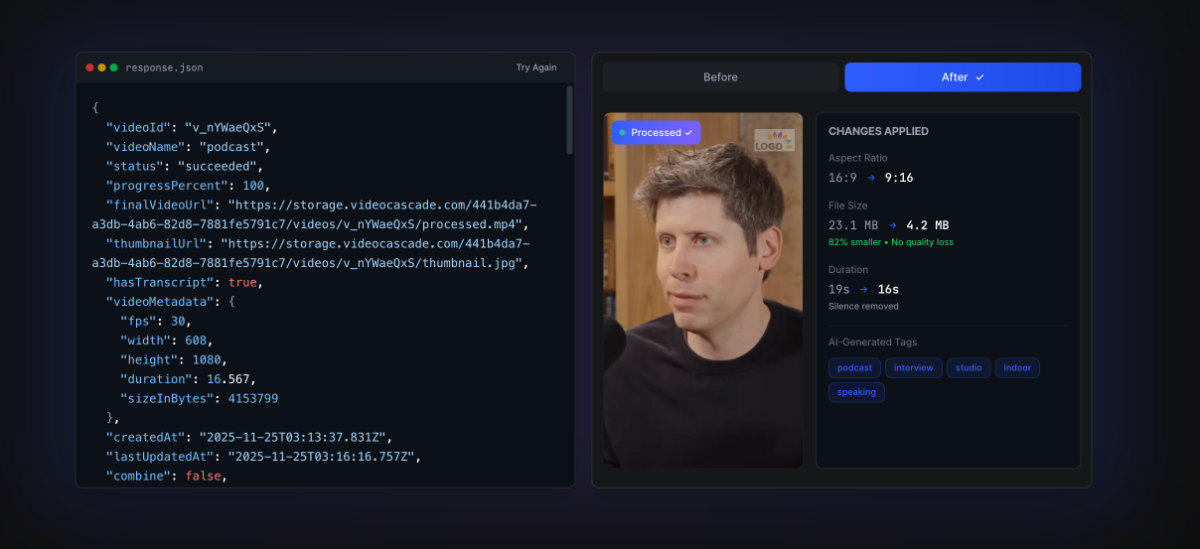 VideoCascade API image number 11