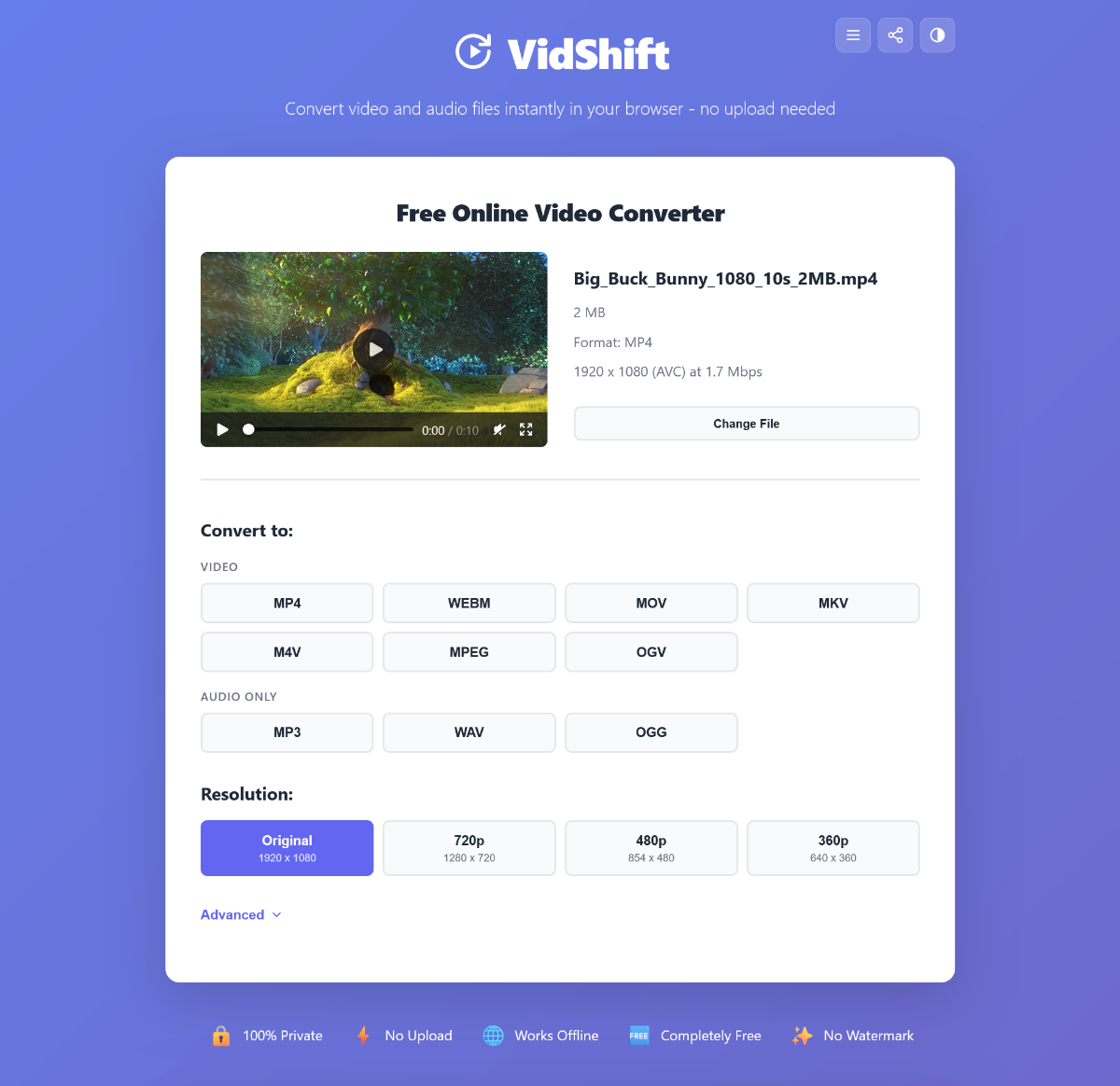 VidShift product image