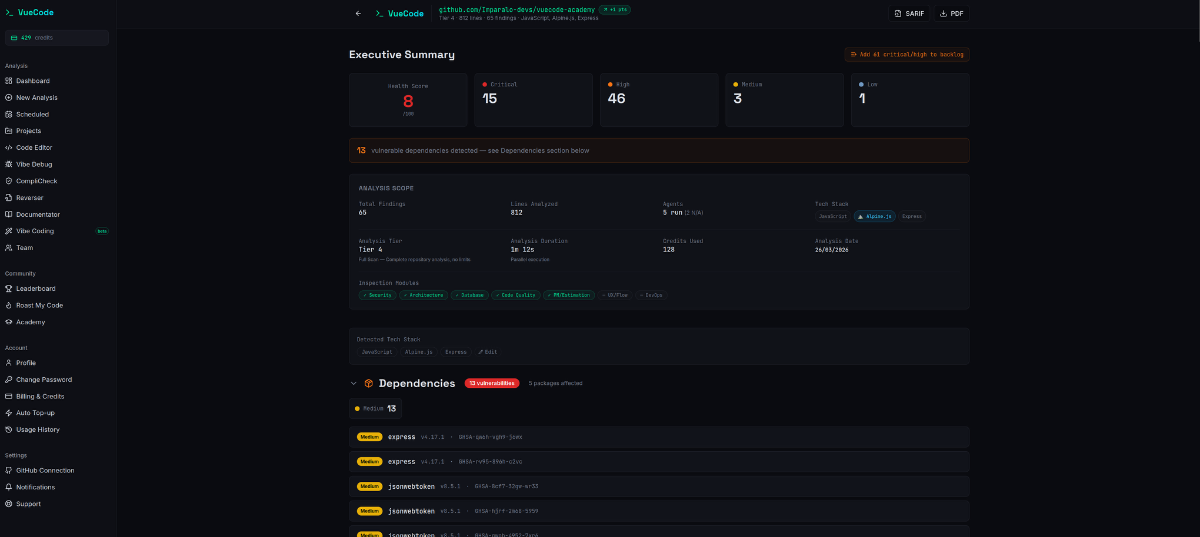VueCode screenshot 2