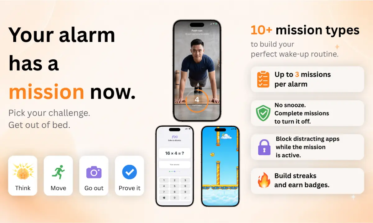 WakeBolt: Mission Alarm Clock screenshot 1