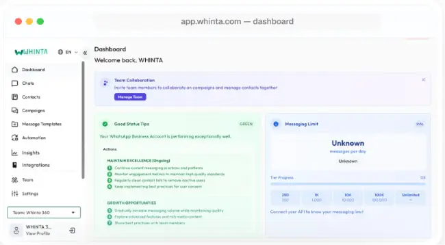Whinta screenshot 2