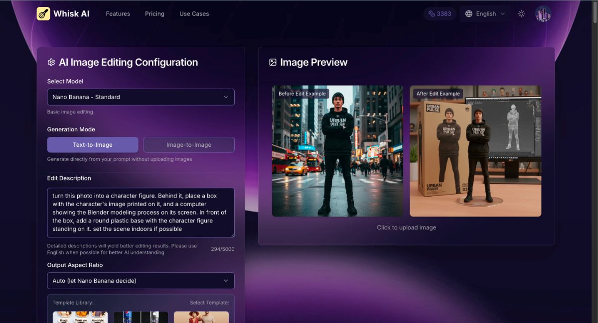 Whisk AI product image