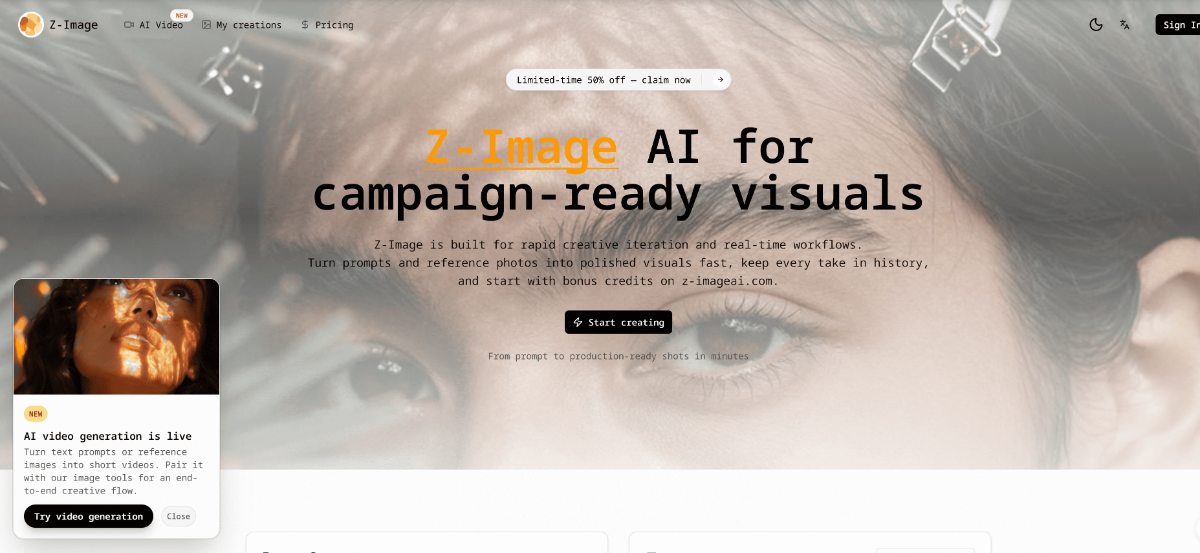 Z-Image AI product image