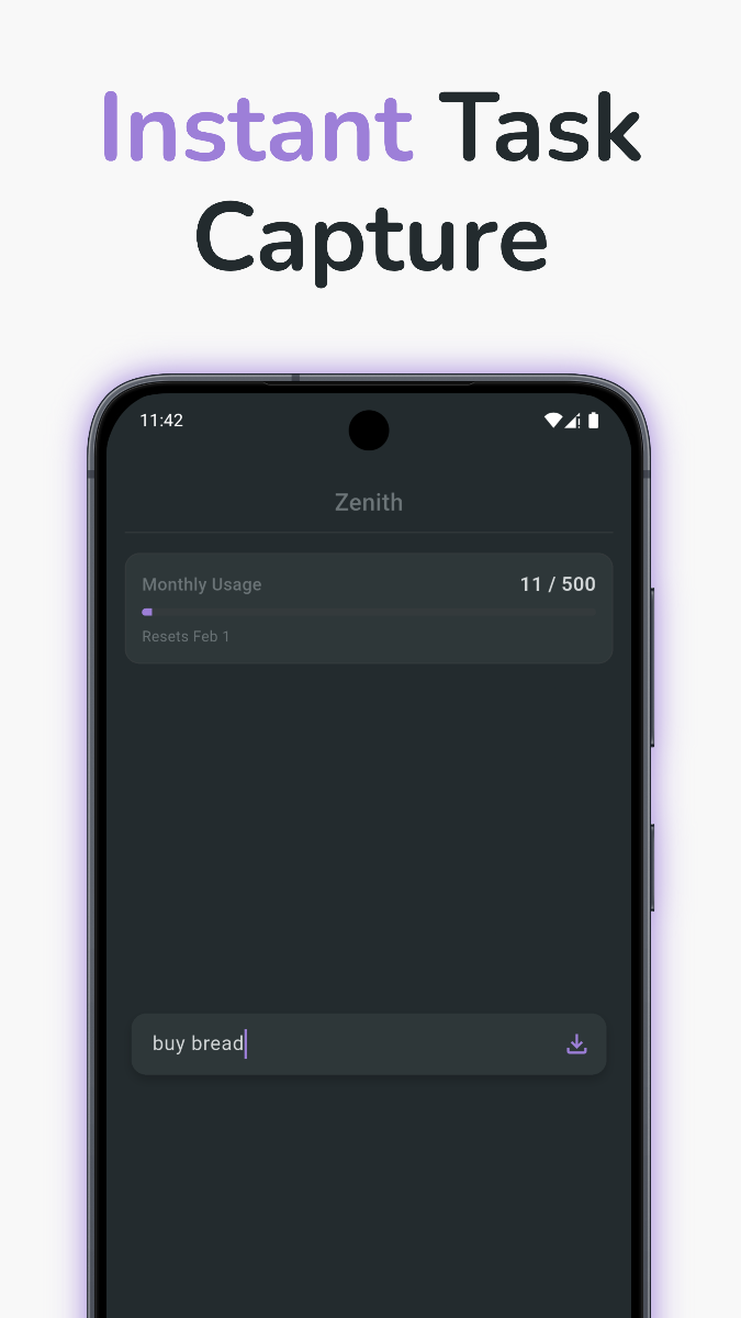 Zenith - Task App screenshot 1