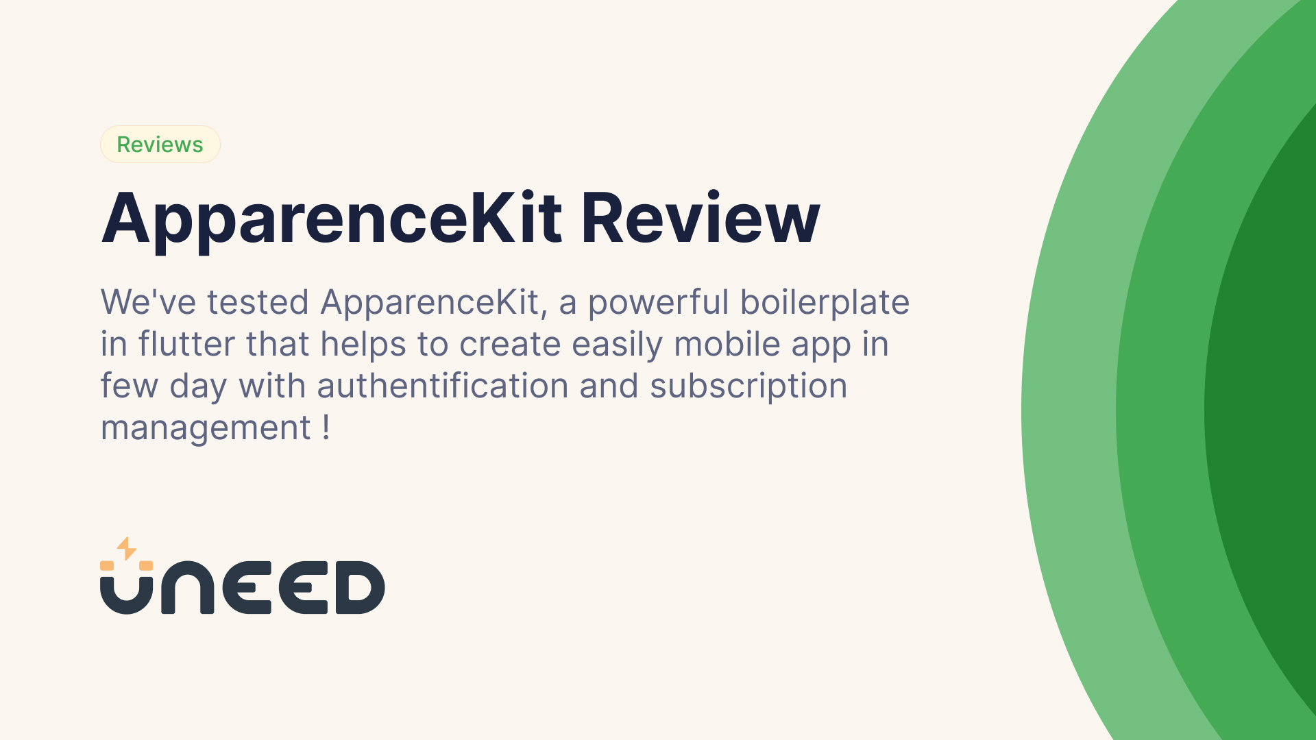 ApparenceKit Review - Create mobile App in a few day with this Flutter template