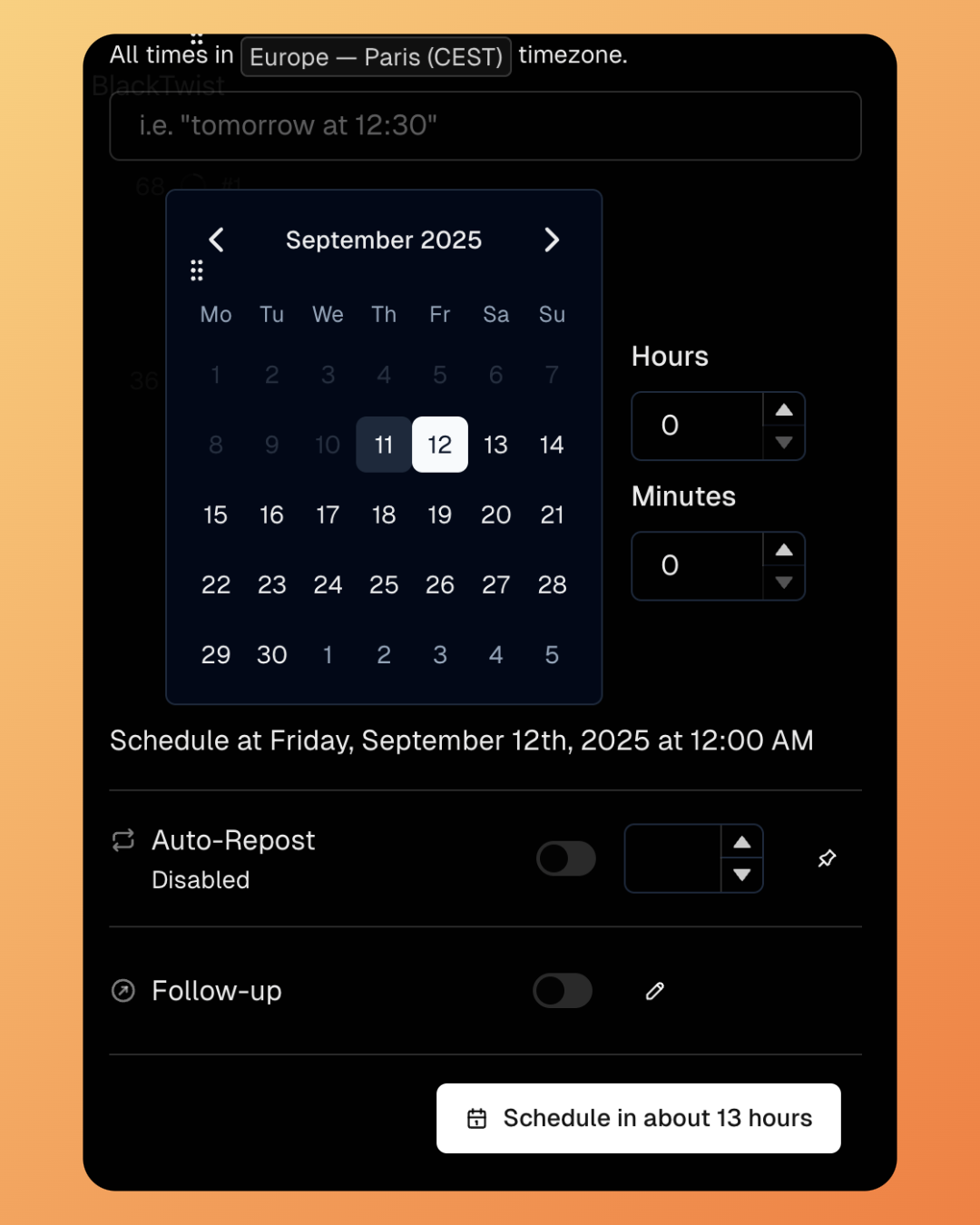 2 ways to schedule your post