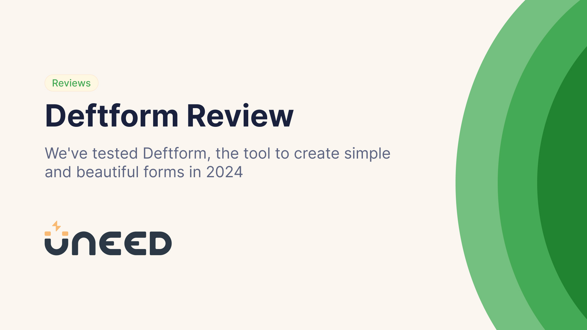 Deftform Review - The tool to create simple and beautiful forms in 2024