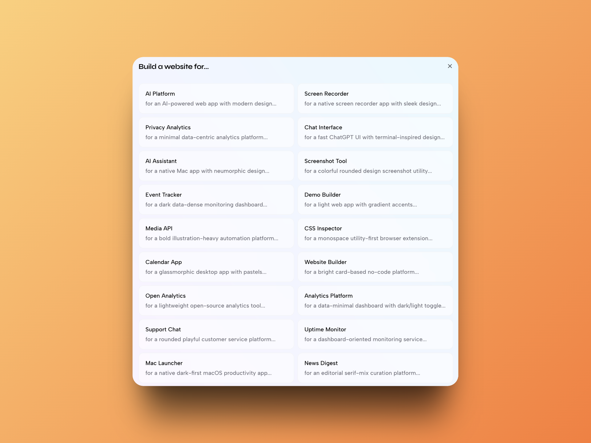 There are A LOT of examples to choose from!