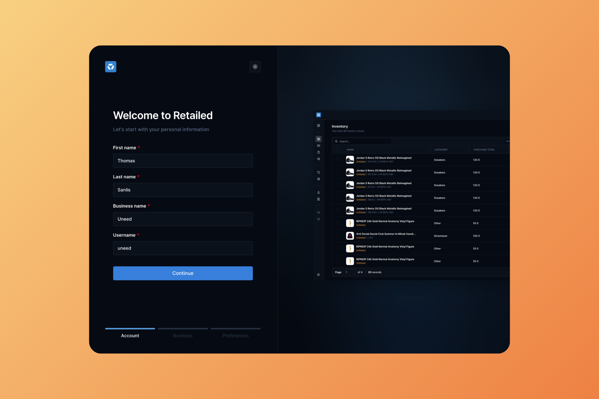 Onboarding process