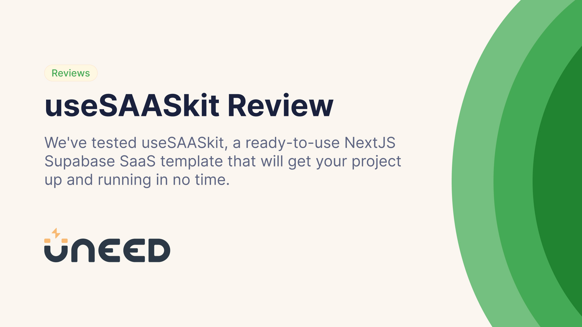 useSAASkit Review - The Next.js Supabase SaaS Template you need in 2024