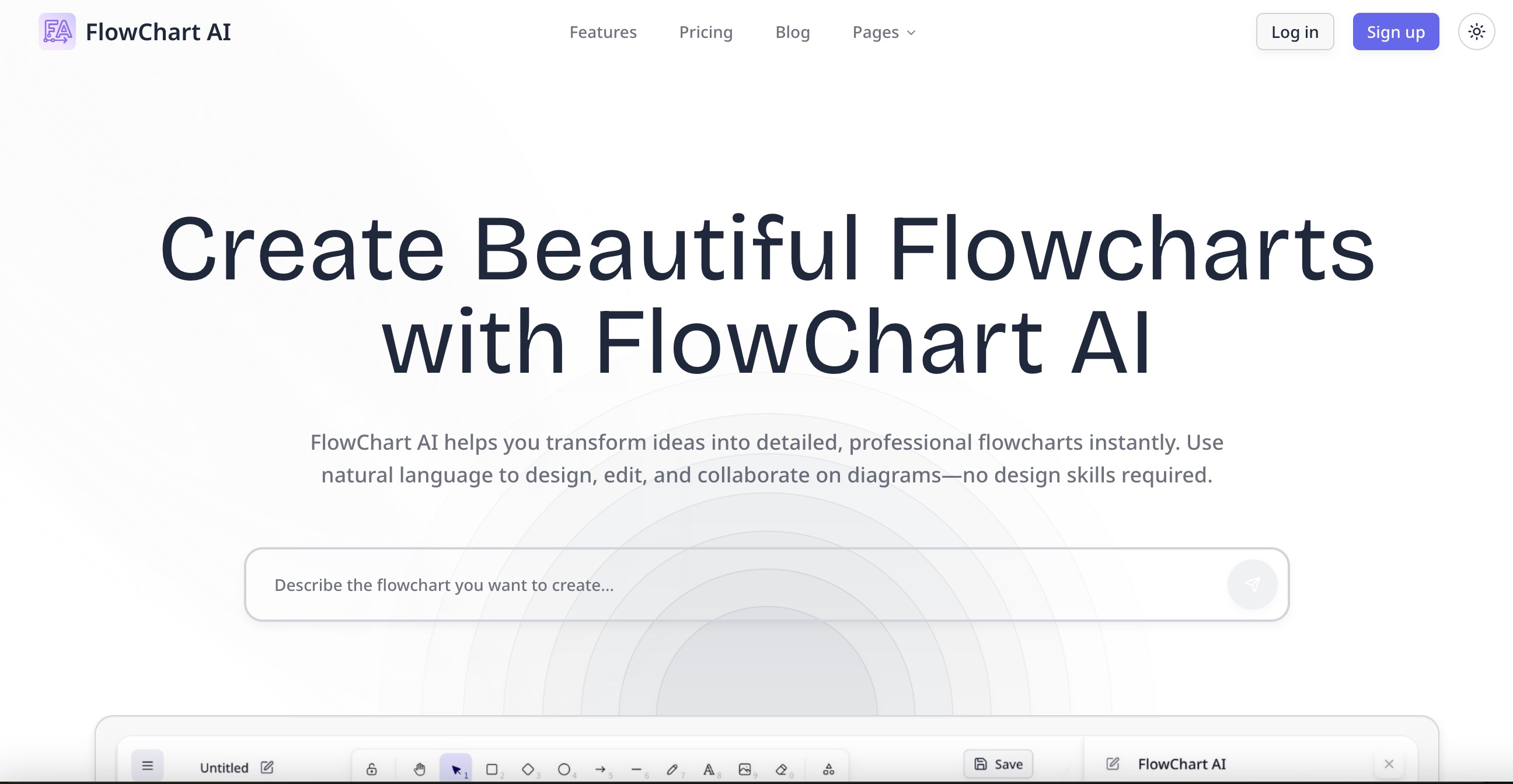 Flowchart AI product image