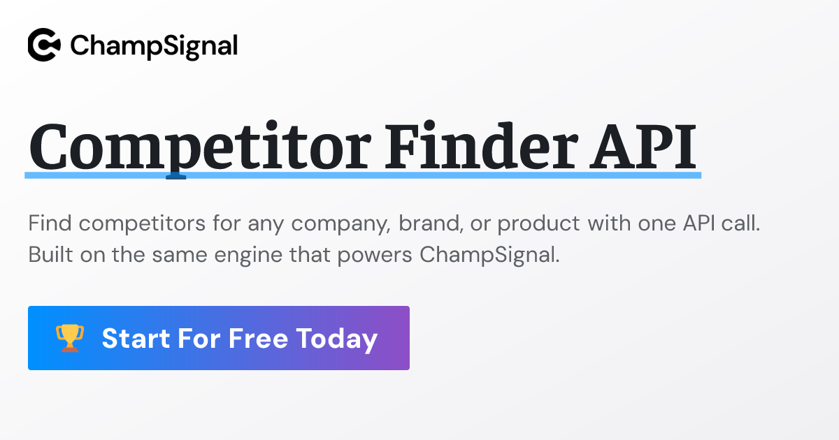 Competitor Finder API product image