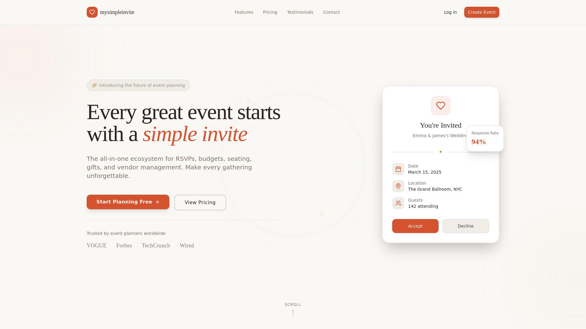 MySimpleInvite product image