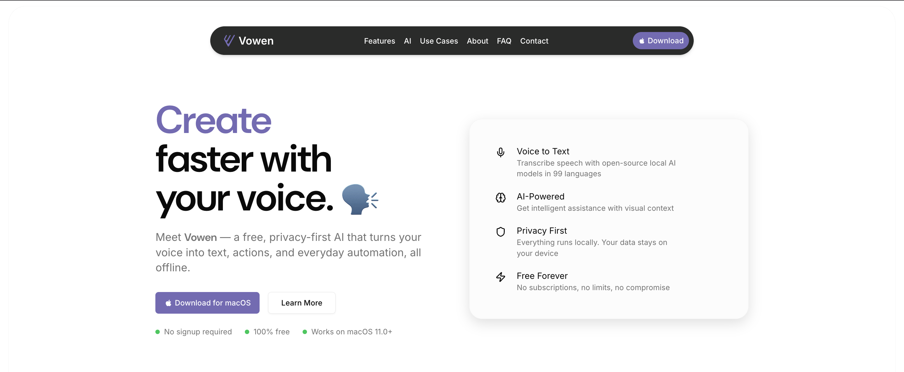 vowen ai product image