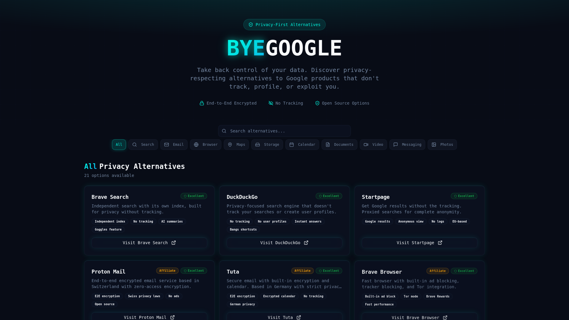 BYE GOOGLE product image