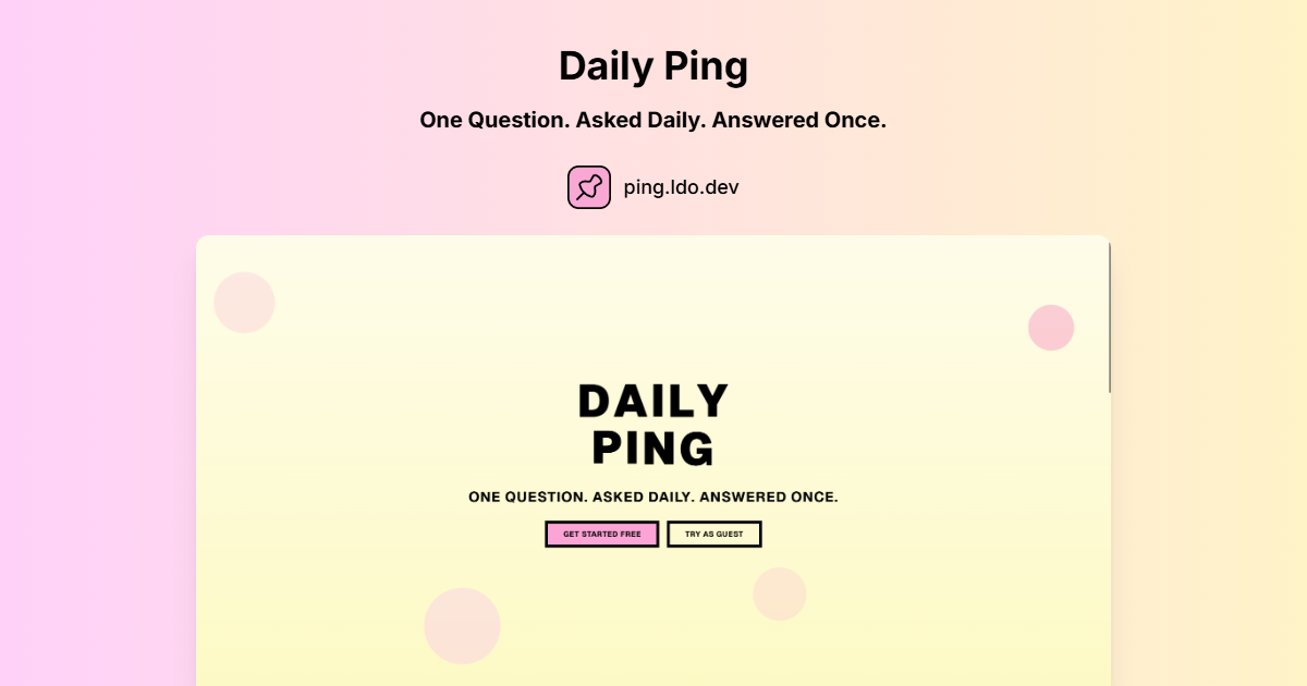 Daily Ping product image