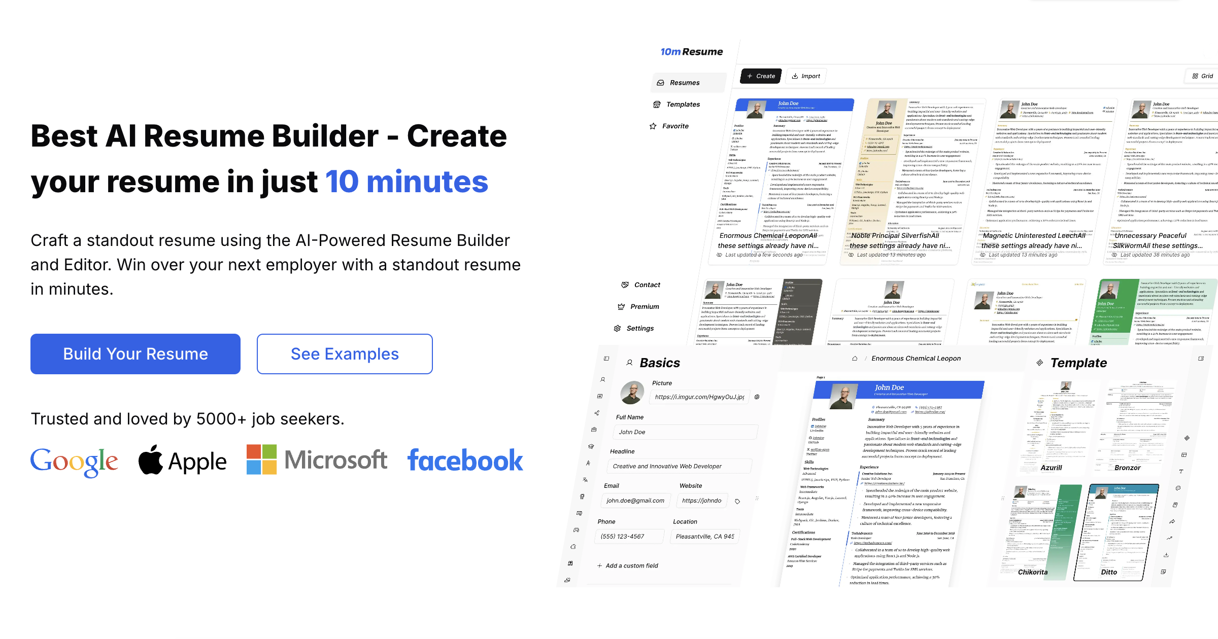 10M Resume product image