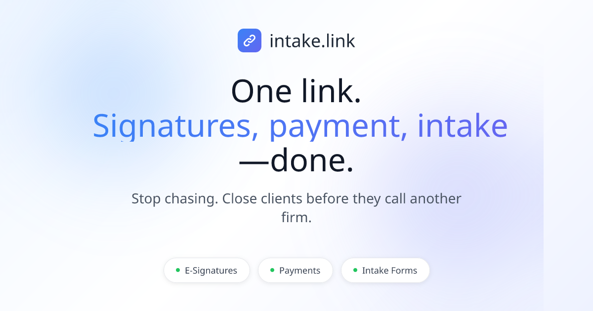 Intakelink product image