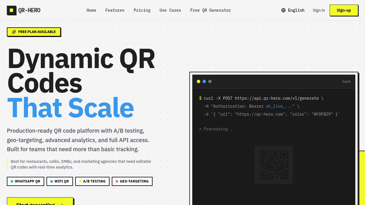 QR Hero product image