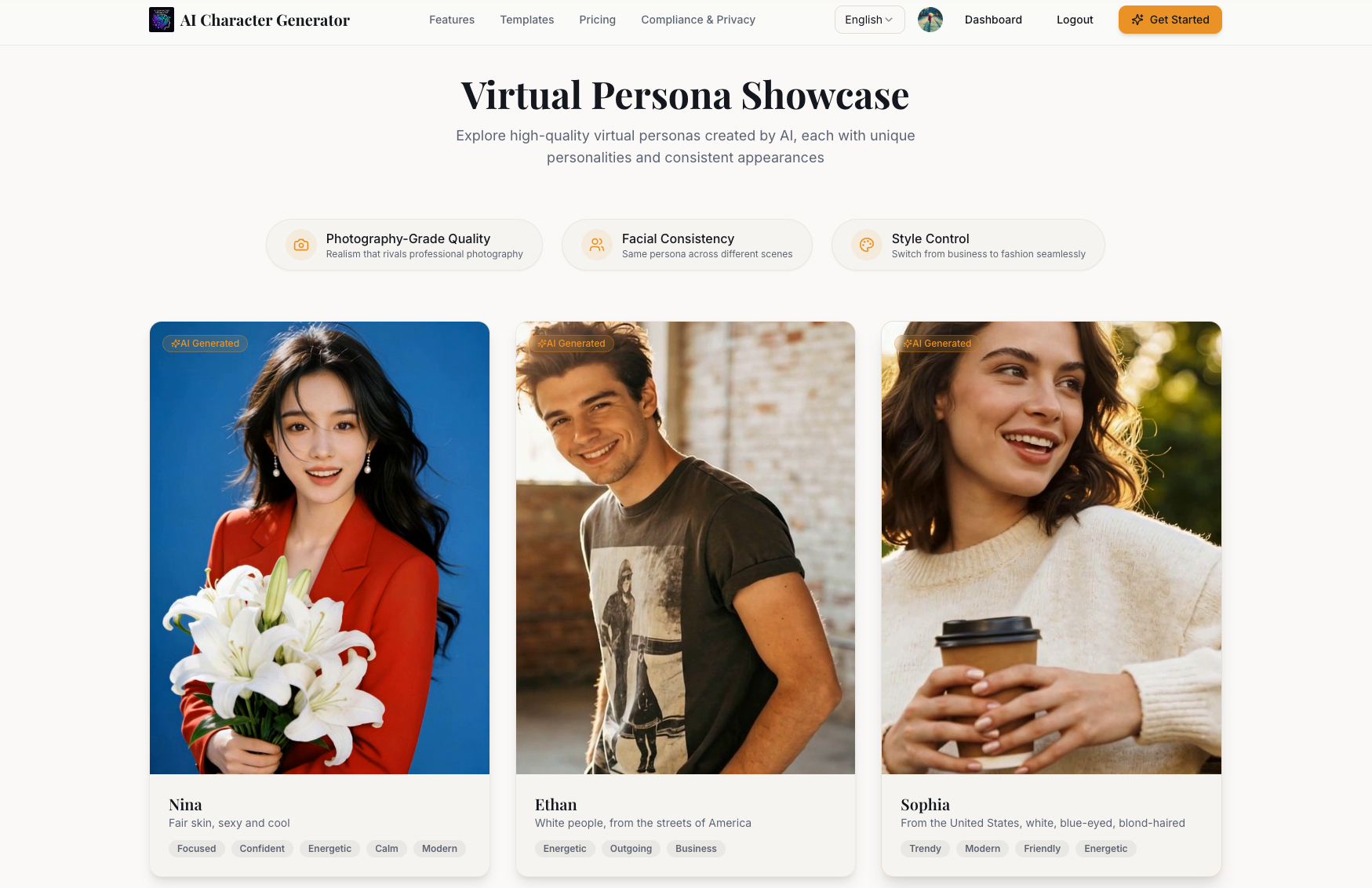 AI Character Generator product image
