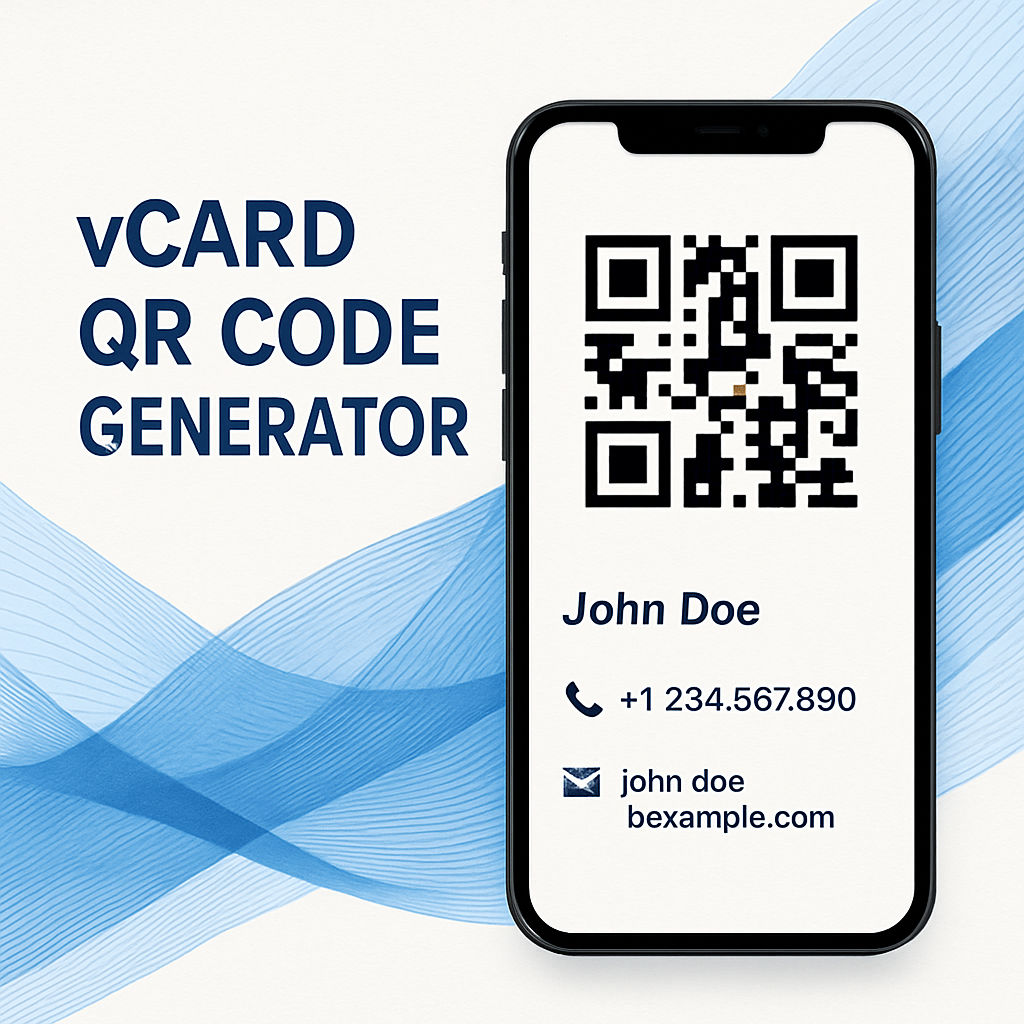 vCard QR Code Generator screenshot 1