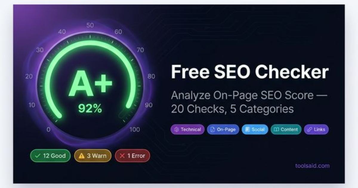 Free SEO Checker screenshot 1