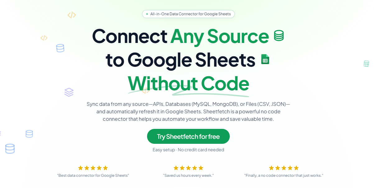 Sheetfetch screenshot 1