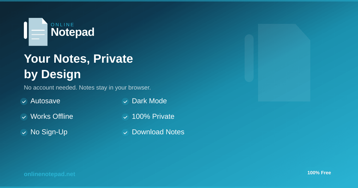 Online Notepad screenshot 1