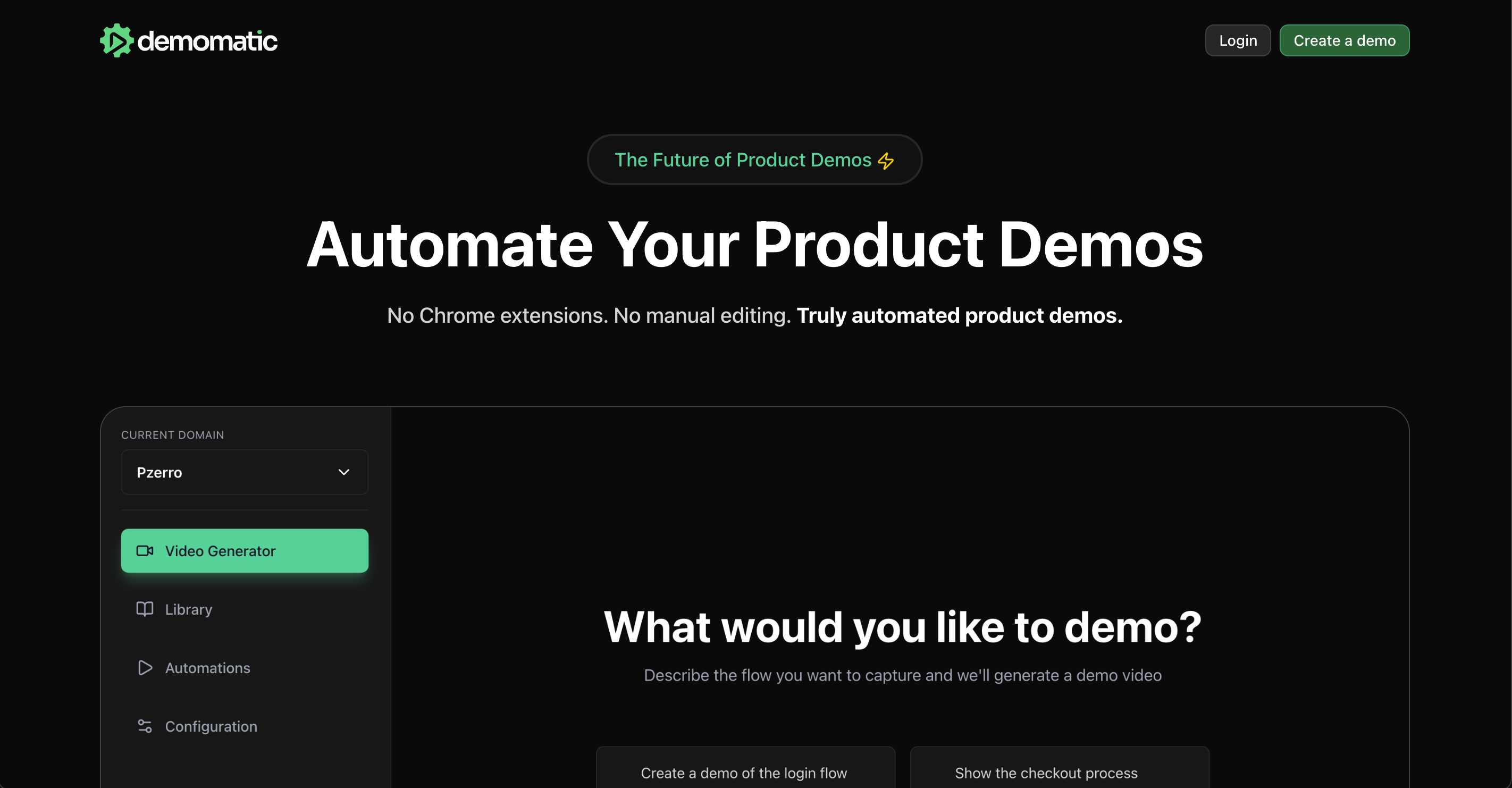 Demomatic screenshot 1