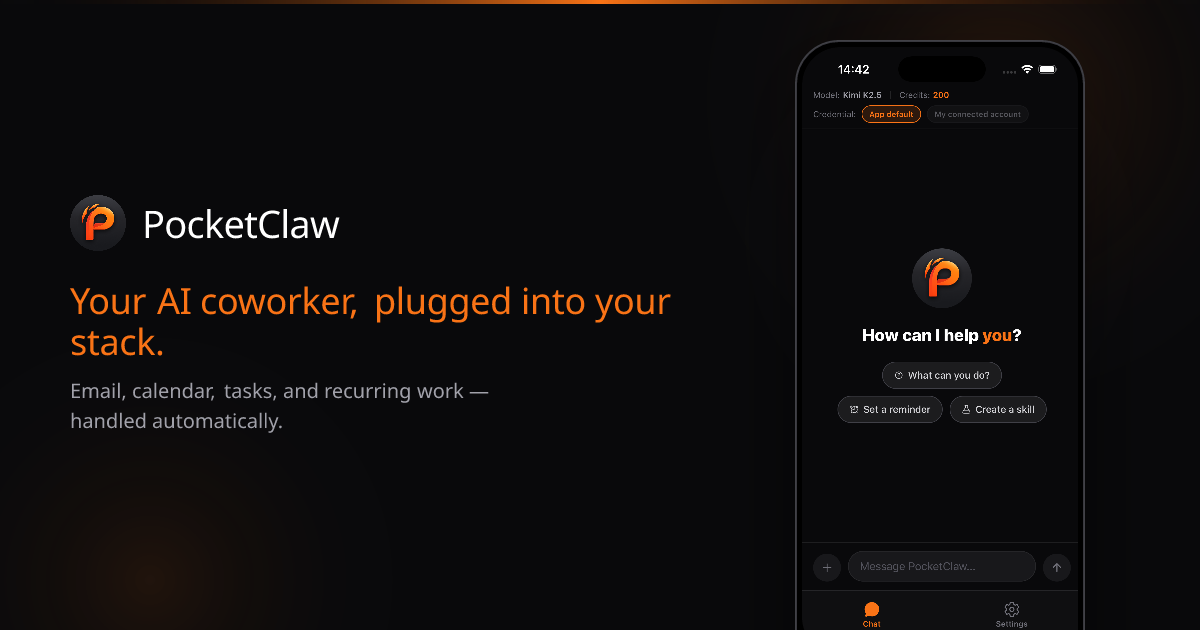 PocketClaw screenshot 1
