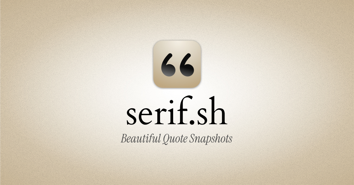 serif.sh screenshot 1