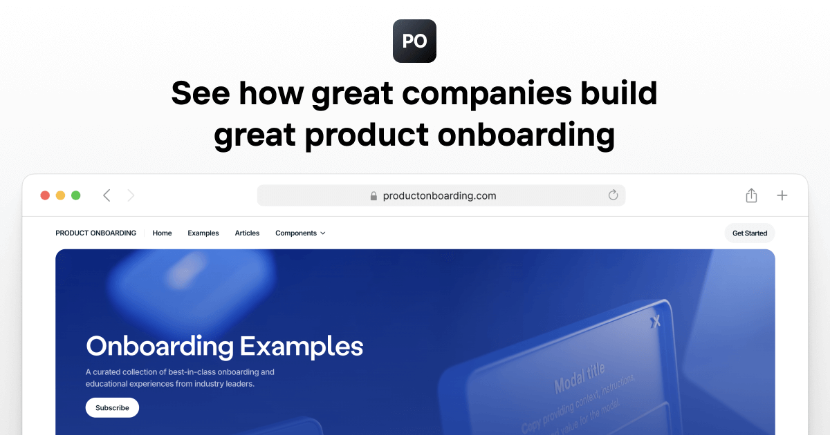 Product Onboarding screenshot 1