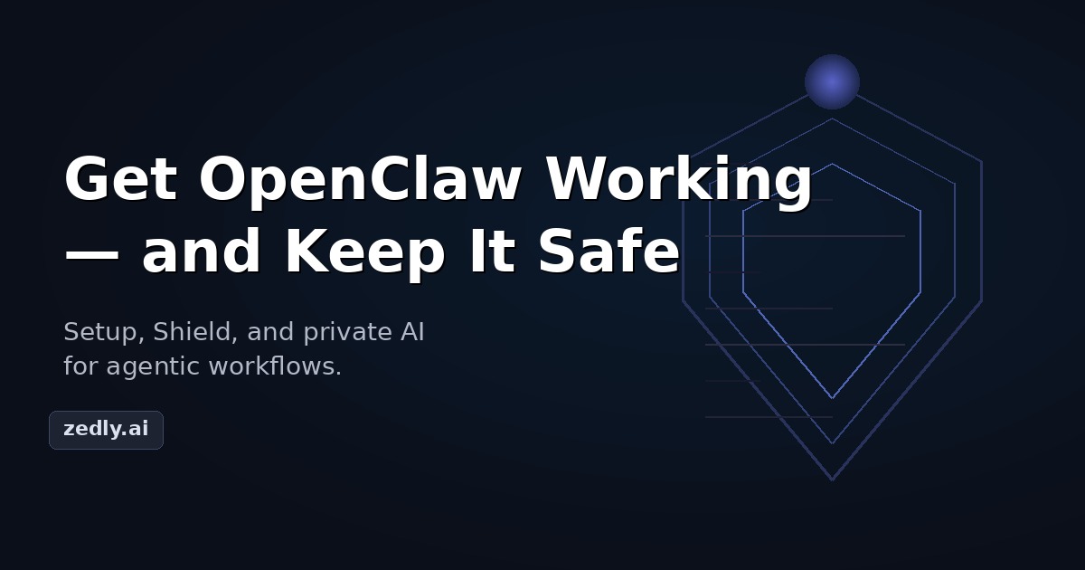 Zedly AI Setup for OpenClaw screenshot 1