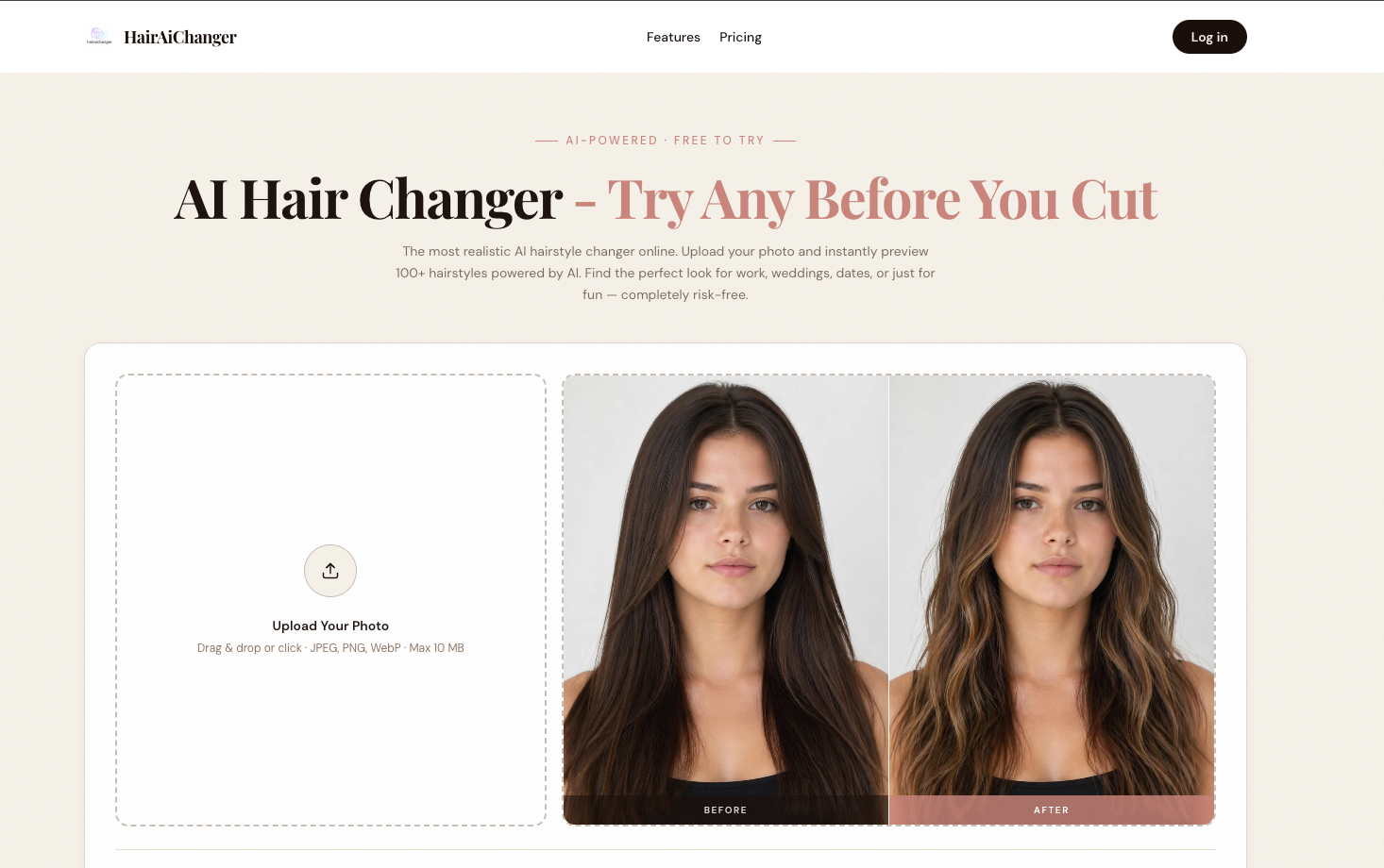 AI Hair Changer screenshot 1